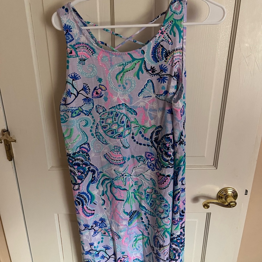 Lilly Pulitzer EUC Colorful Sleeveless Dress with Sea Life Pattern